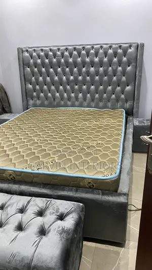 Silver Grey Bed Available