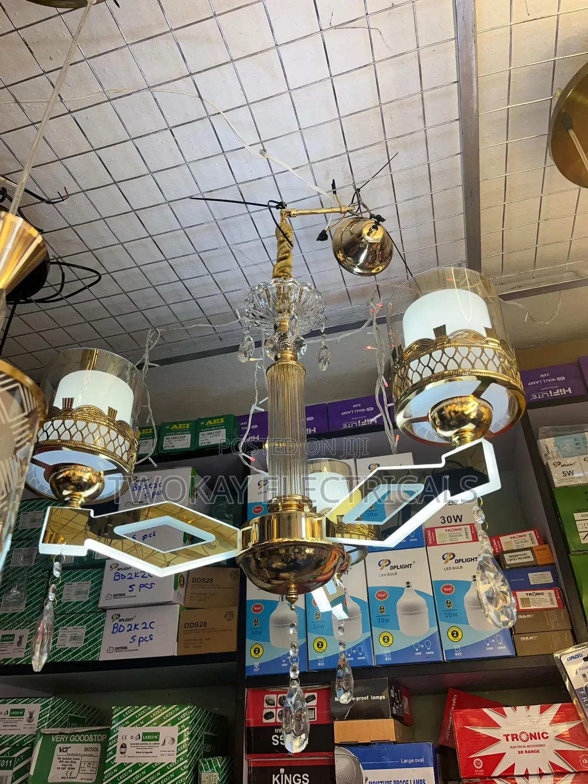 Three Arm Led Pendant Light