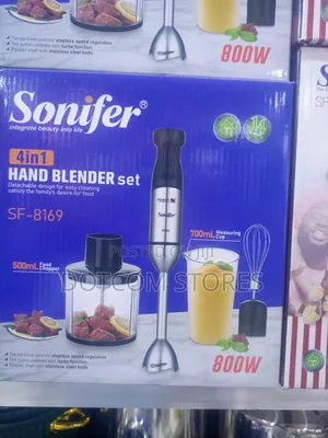 Sonifer Sf-8169 4-in-1 Hand Blender Set,