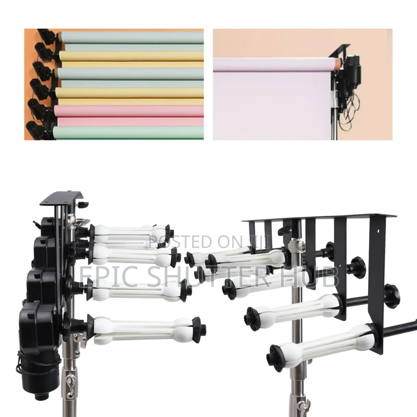 4 Roller Backdrop Support System Wall Mount Photo Video