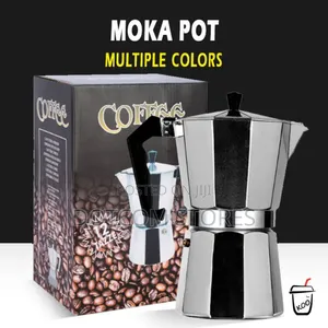6-Cup Stovetop Moka Pot Coffee Maker,