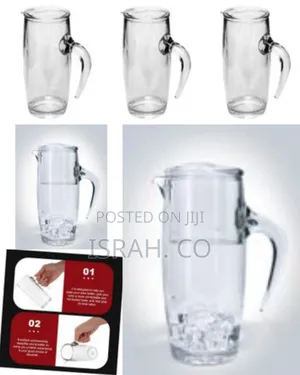 1.5l Transparent Water Jug Food Grade Unbreakable Plus Acrylic Juice