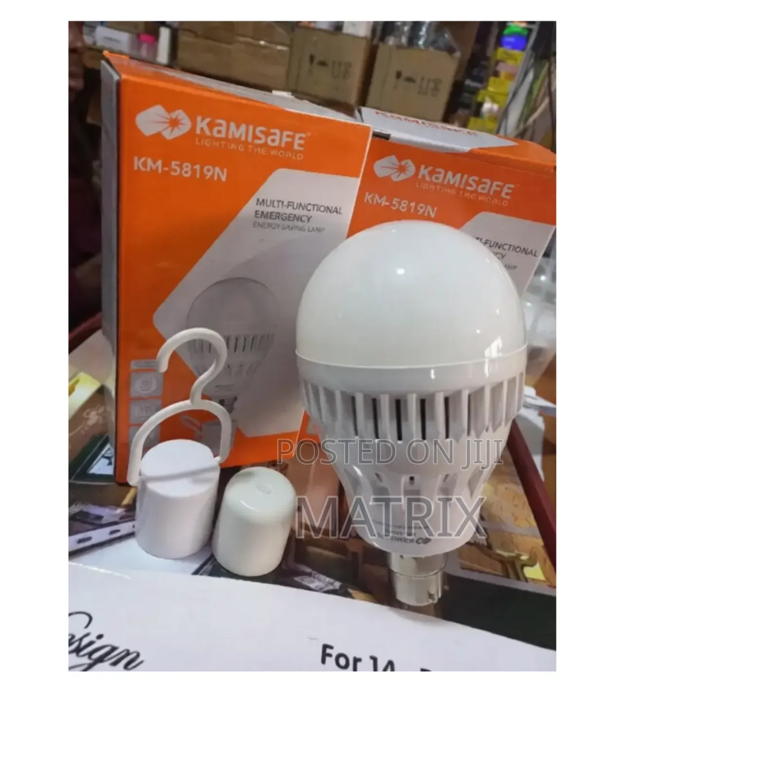 Kamisafe Led Rechargeable Bulb 15w Energy Saving Lamp