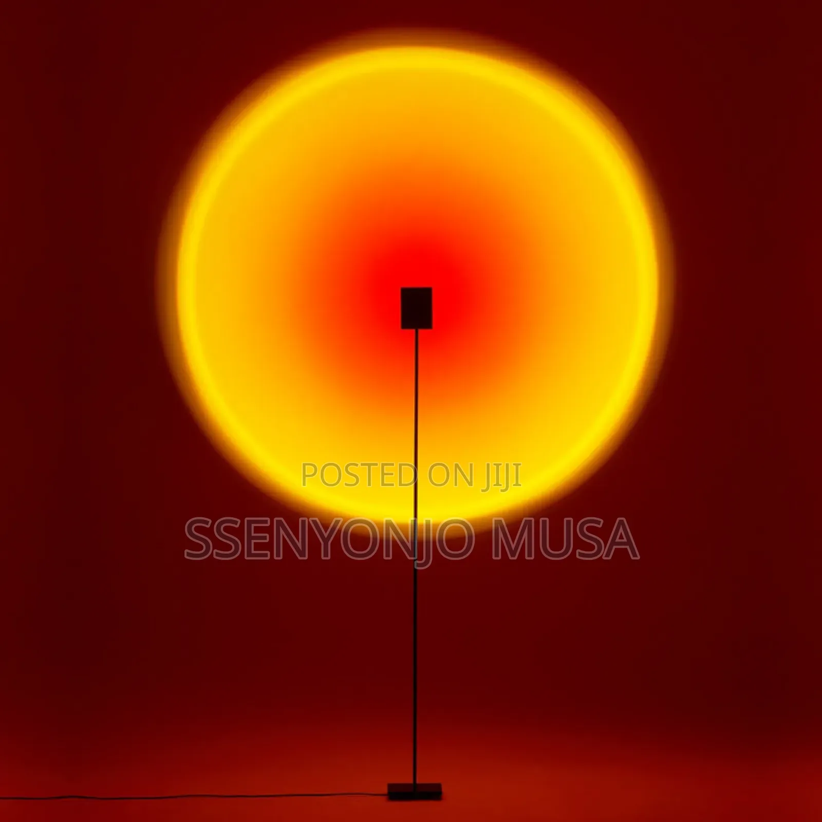 Modern RGB Sunset Floor Lamp – Dimmable Rainbow Ambient Light