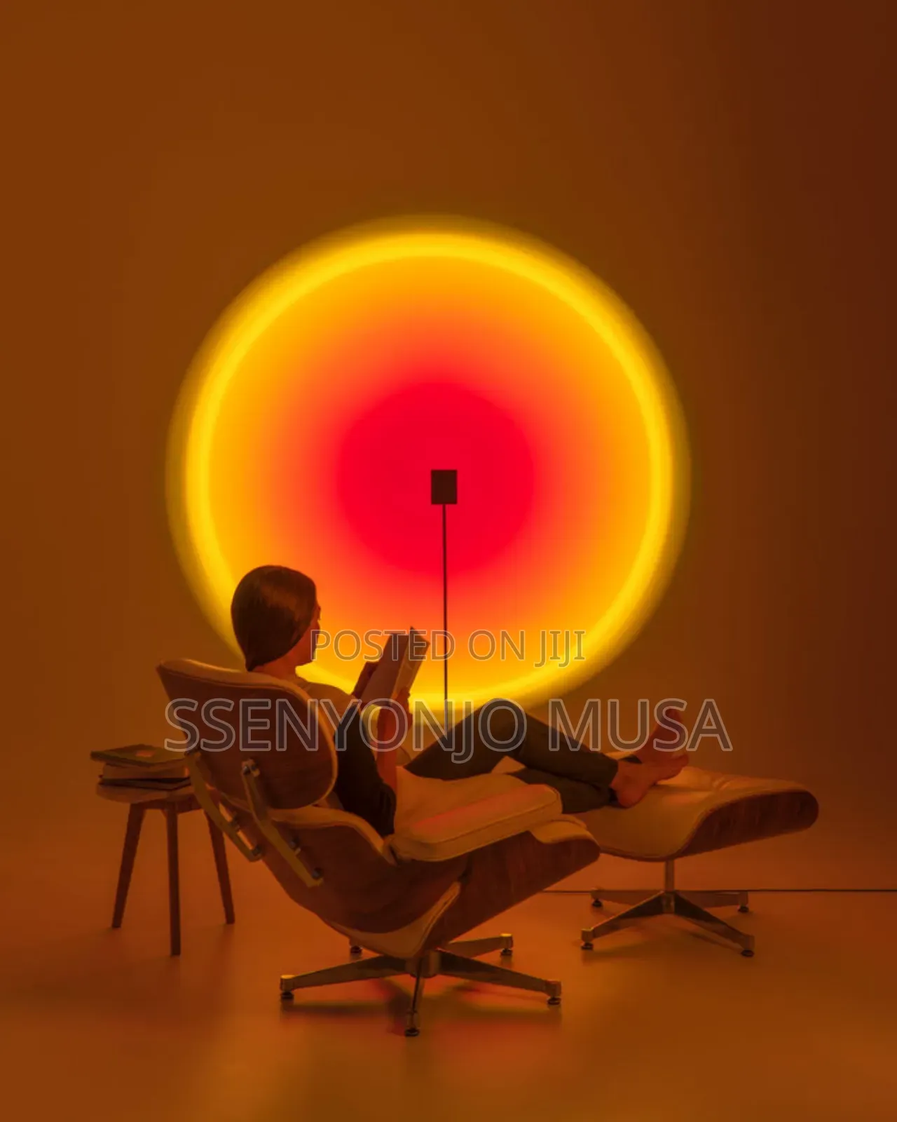 Modern RGB Sunset Floor Lamp – Dimmable Rainbow Ambient Light