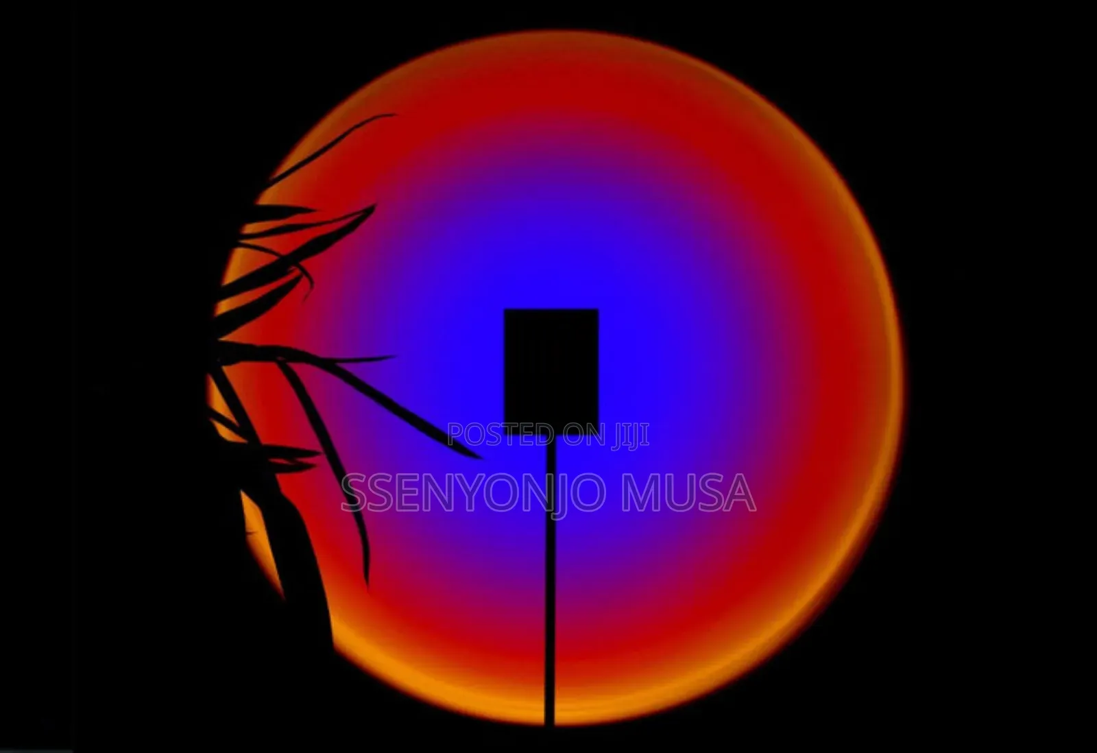 Modern RGB Sunset Floor Lamp – Dimmable Rainbow Ambient Light