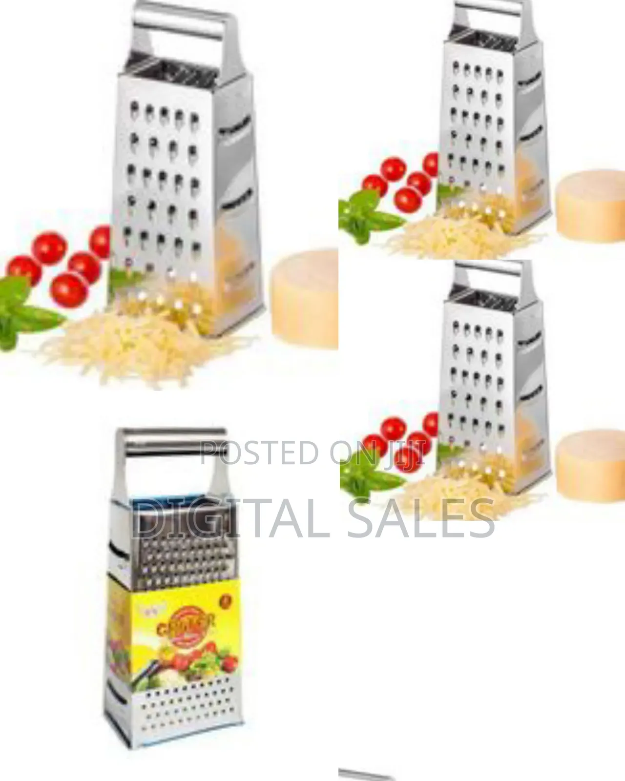 4 Sided Grater - Silver