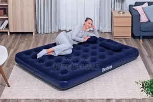 Bestway Flocked Air Mattress With Pillows and Pump