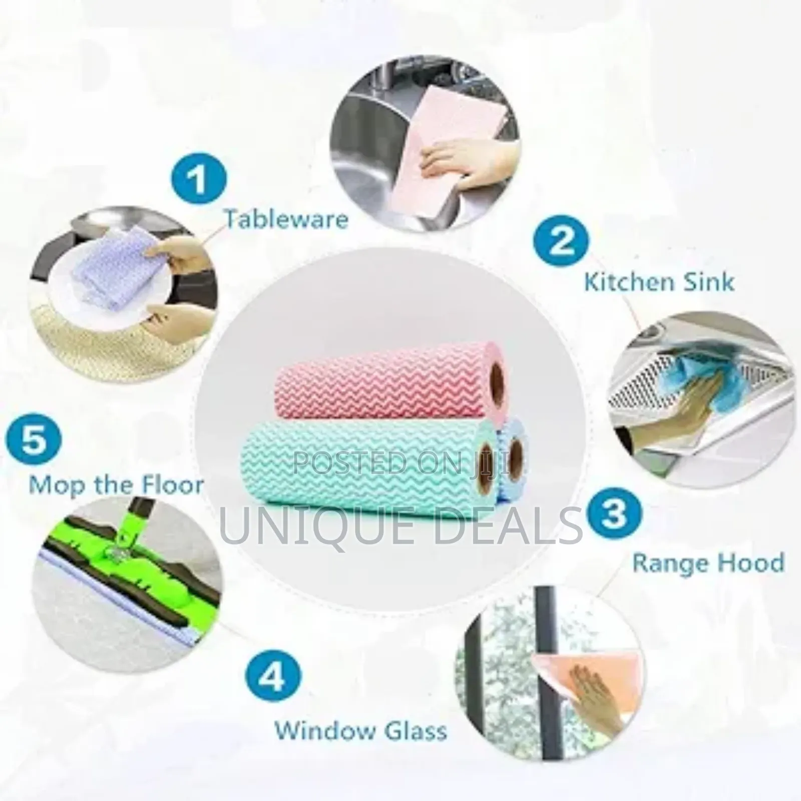 Kitchen Roll Tissue Roll Reusable Towel Wipes