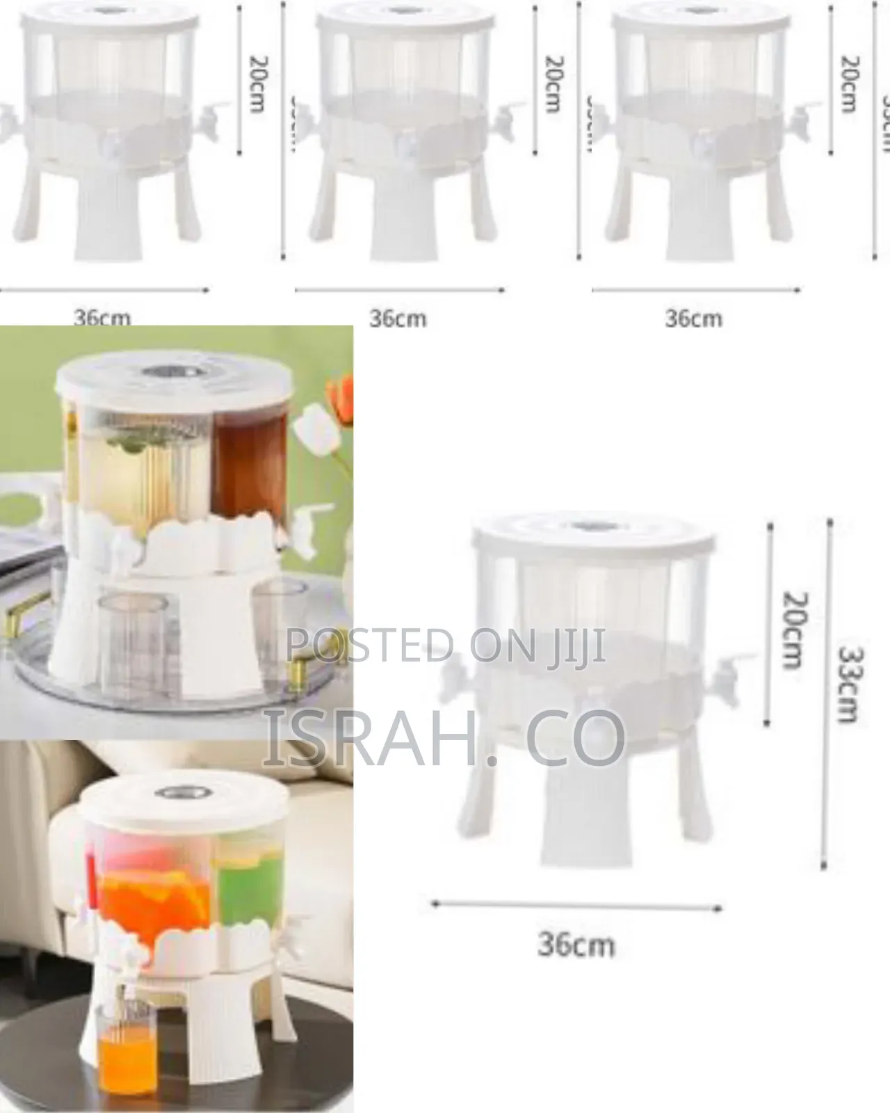 6 Liters Iced Juice Drink Beverage Dispenser With Base Lemonade Cold
