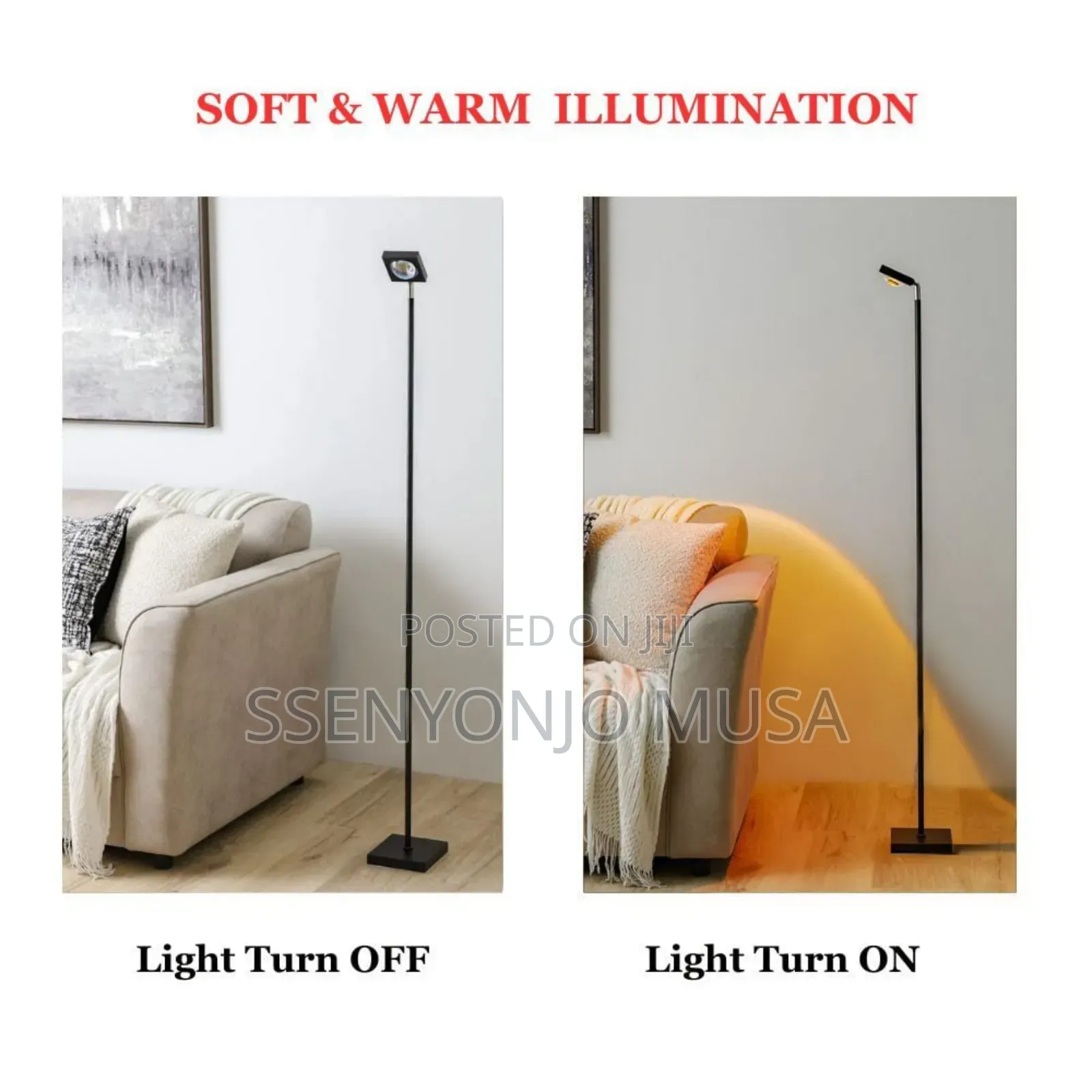 Modern RGB Sunset Floor Lamp – Dimmable Rainbow Ambient Light