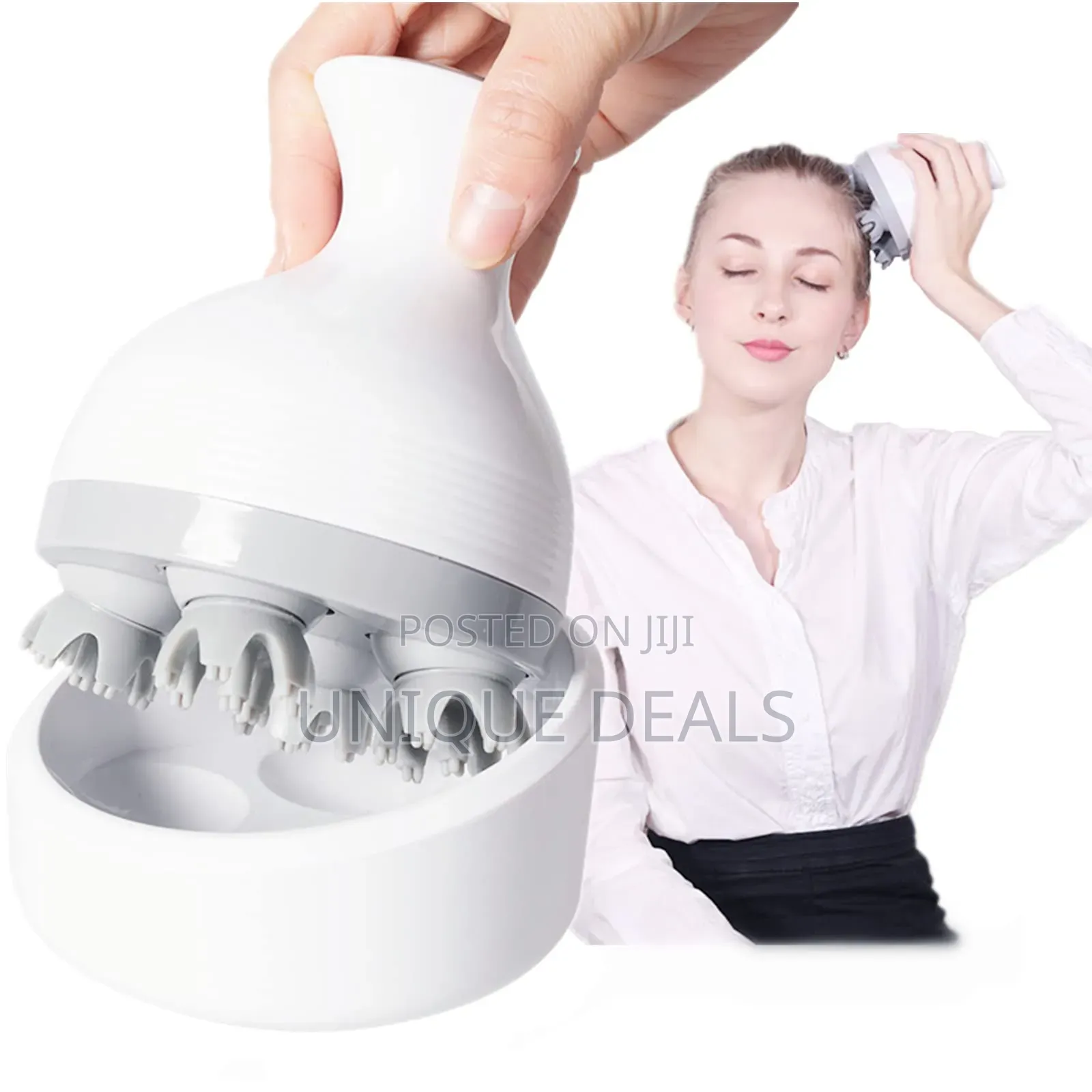 Electric Scalp Massager, With 4 Kneading Massage Heads