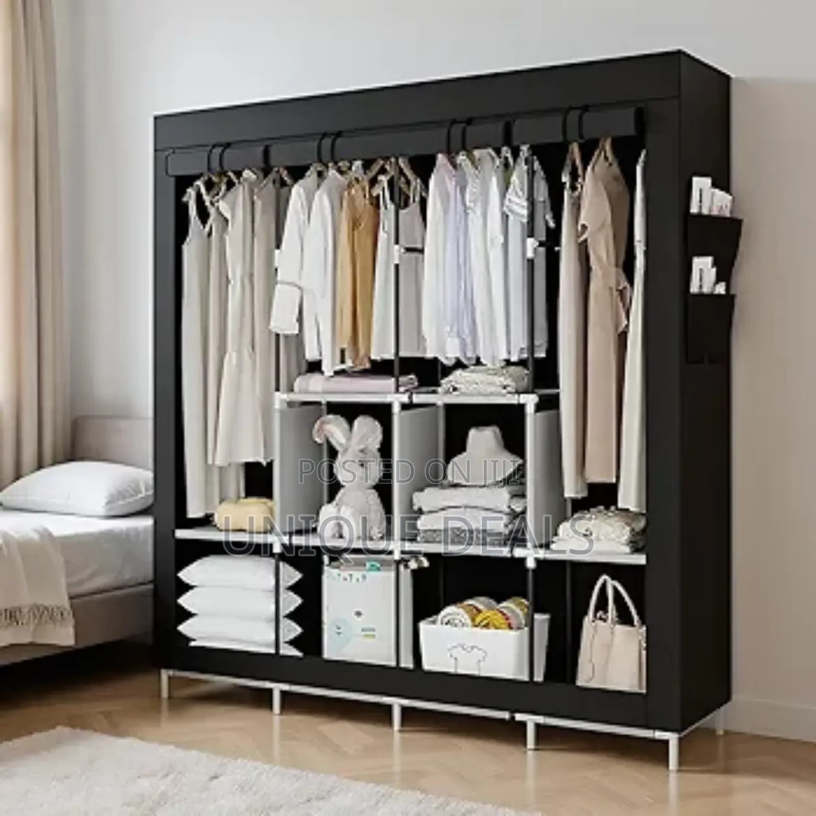 4 Collum Foldable Wardrobe Storage Wardrobe