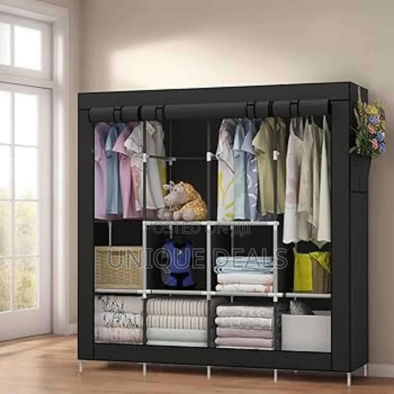 4 Collum Foldable Wardrobe Storage Wardrobe