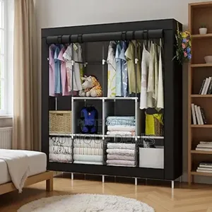 4 Collum Foldable Wardrobe Storage Wardrobe