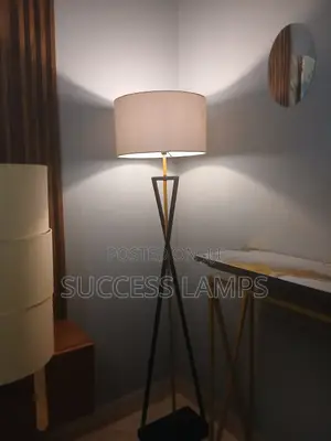 Luxury Metallic Tripod Floor Lamps