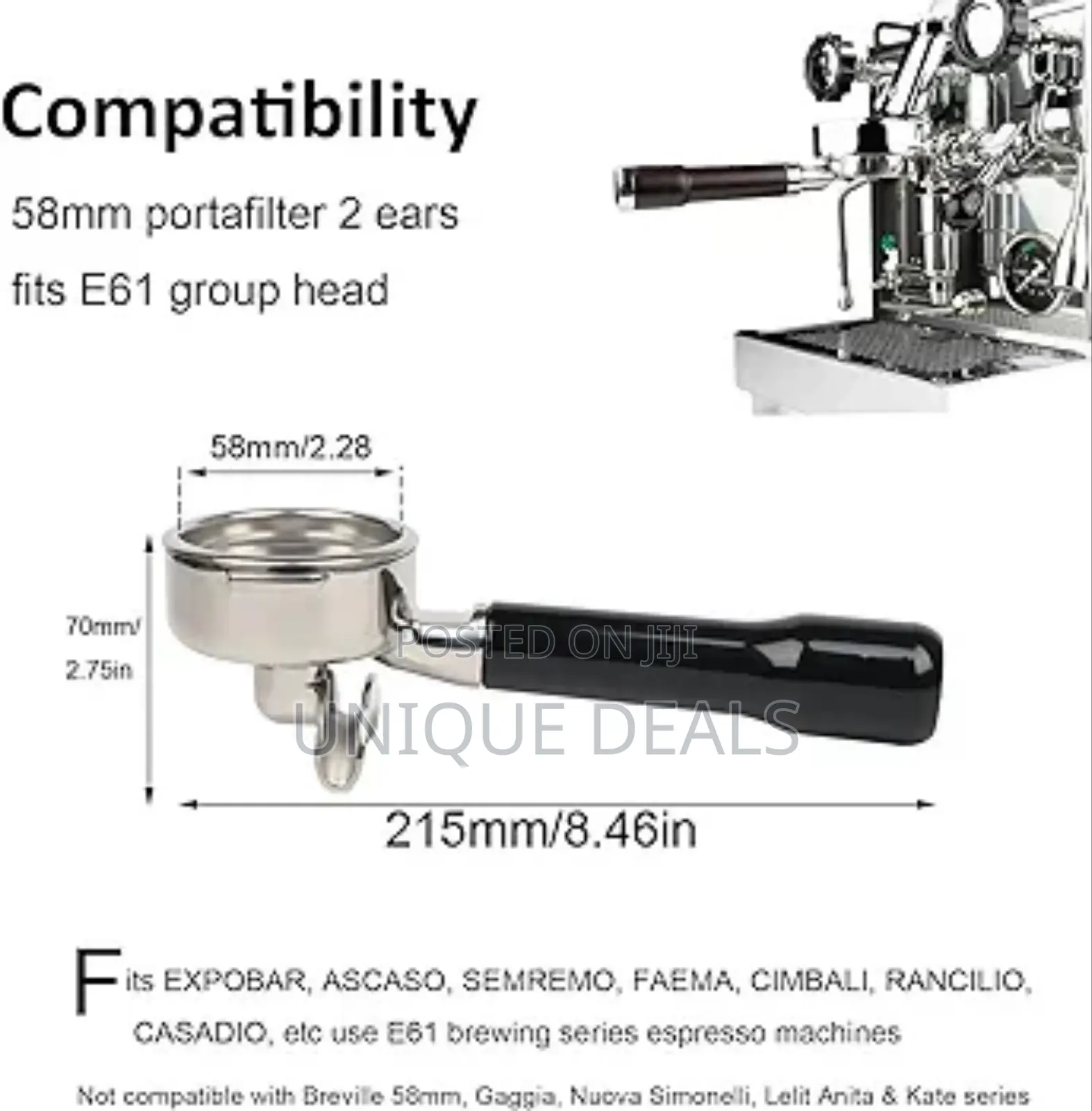 58mm Portafilter Double Spout