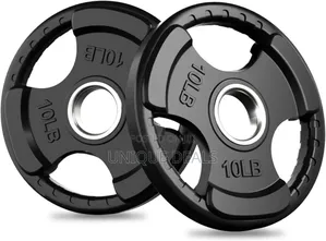 Rubber Grip Plates for Barbell, 2-Inch Weight Plates