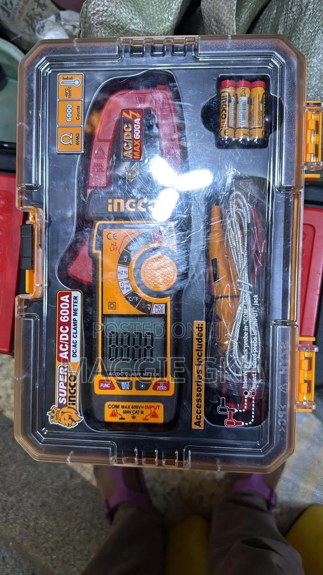 Dc /Ac Clamp Meter 600a