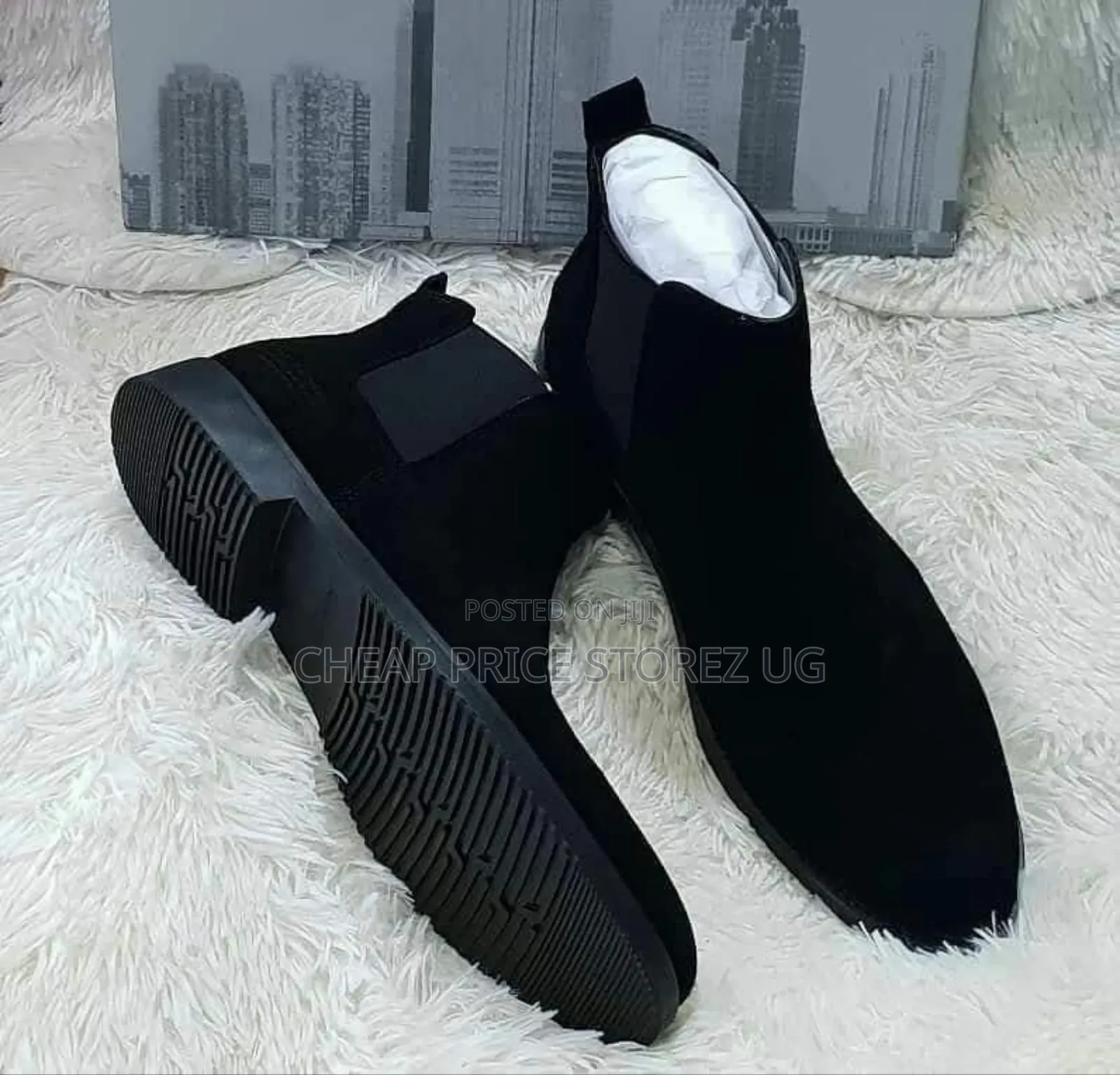 Boss Black Shoes Gentle Man's Boots 