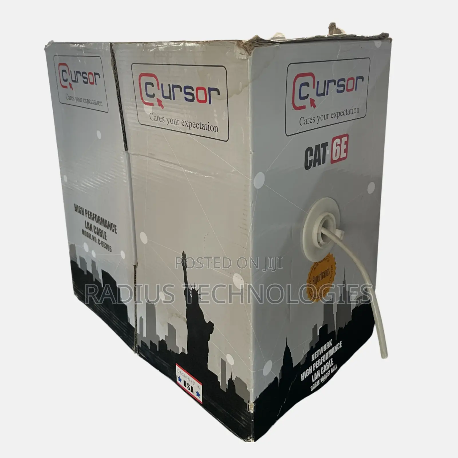 Cursor Cat6e Utp High Performance Lan Cable (306m / 1000ft Roll)