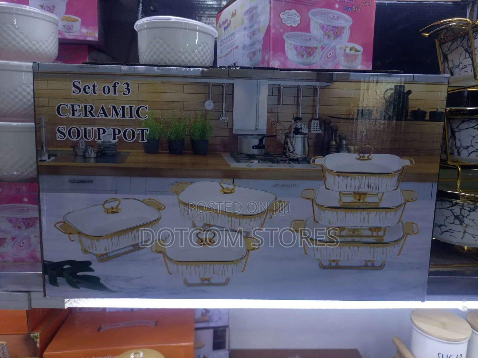 3-Piece Ceramic Chafing Dish Buffet Set