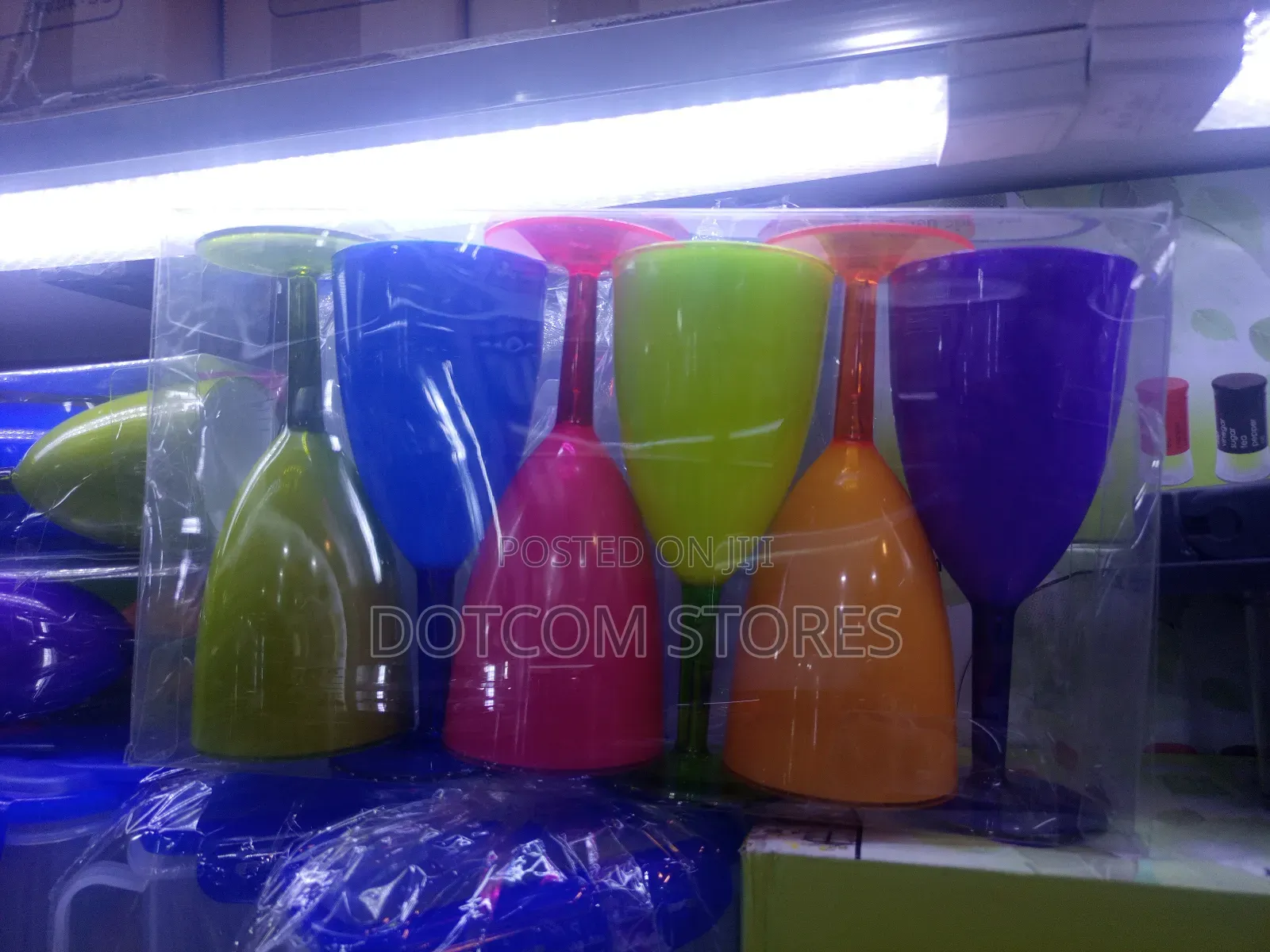 Reusable 6-Piece Plastic Wine Glass Sets