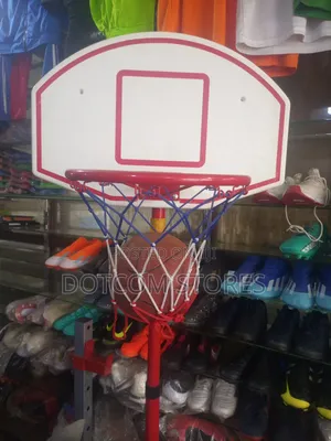 Portable, Adjustable Basketball Ring Set