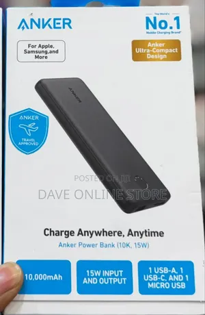 Anker Power Bank (, 15w) With an Ultra-Compact Design, Power Bank