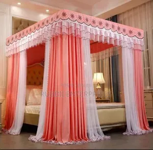 Four Stand Curtain Net ~ Pink