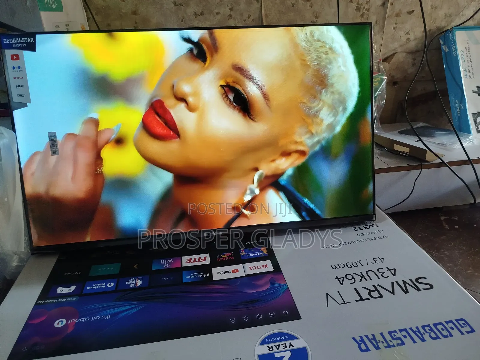 43 Global Star Smart Android Digital Flat Screen Flameless.
