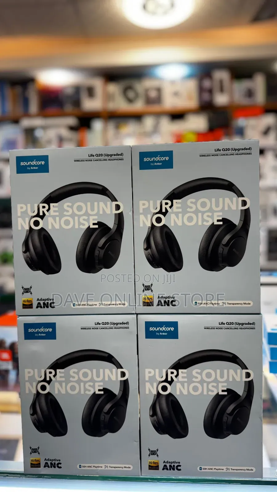 Soundcore Anker Life Q20 Wireless Over Ear Bluetooth Headphones,