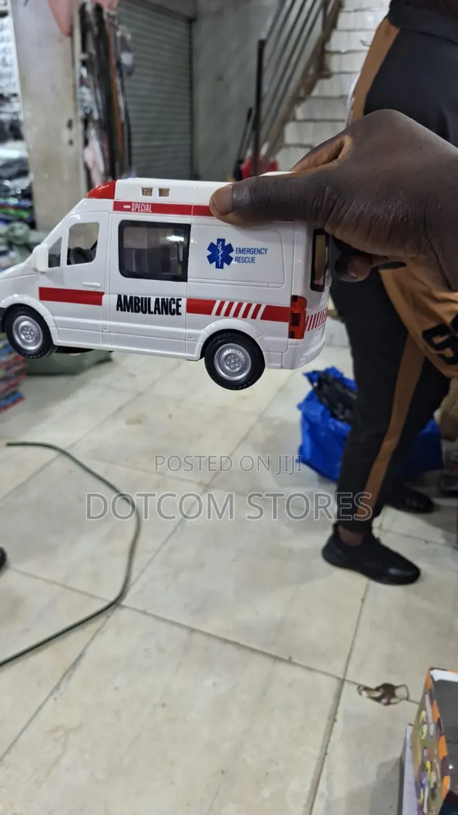 Friction-Powered Ambulance Toy Car