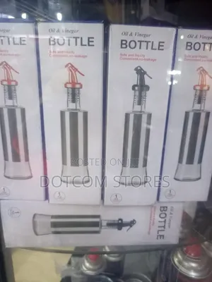 Glass and Stainless Steel Oil and Vinegar Dispensers
