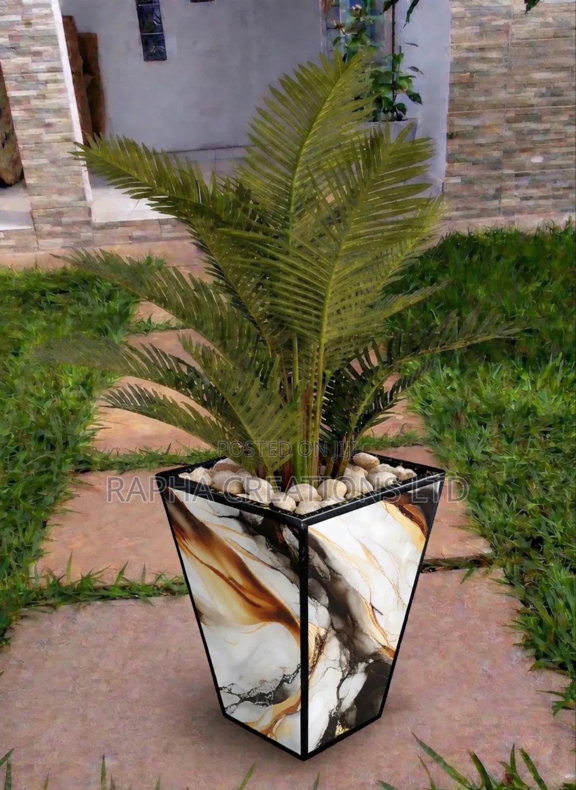 Square Ceramic Tile Planters
