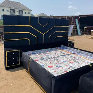 6x6 Bed in Quality Fabric and Classic Design
