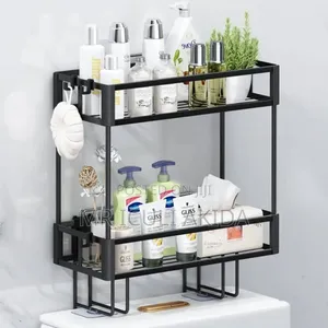 2-Tier Over-the-Toilet Storage Rack Organizer