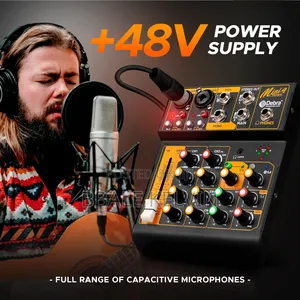 Audio Mixer D Debra Mini 4 Portable 4-Channel Dj Mixer Console