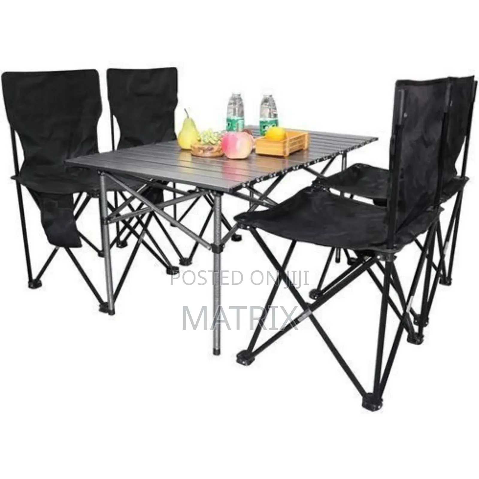Portable Folding Camping Table Chair Set With Carry Bag