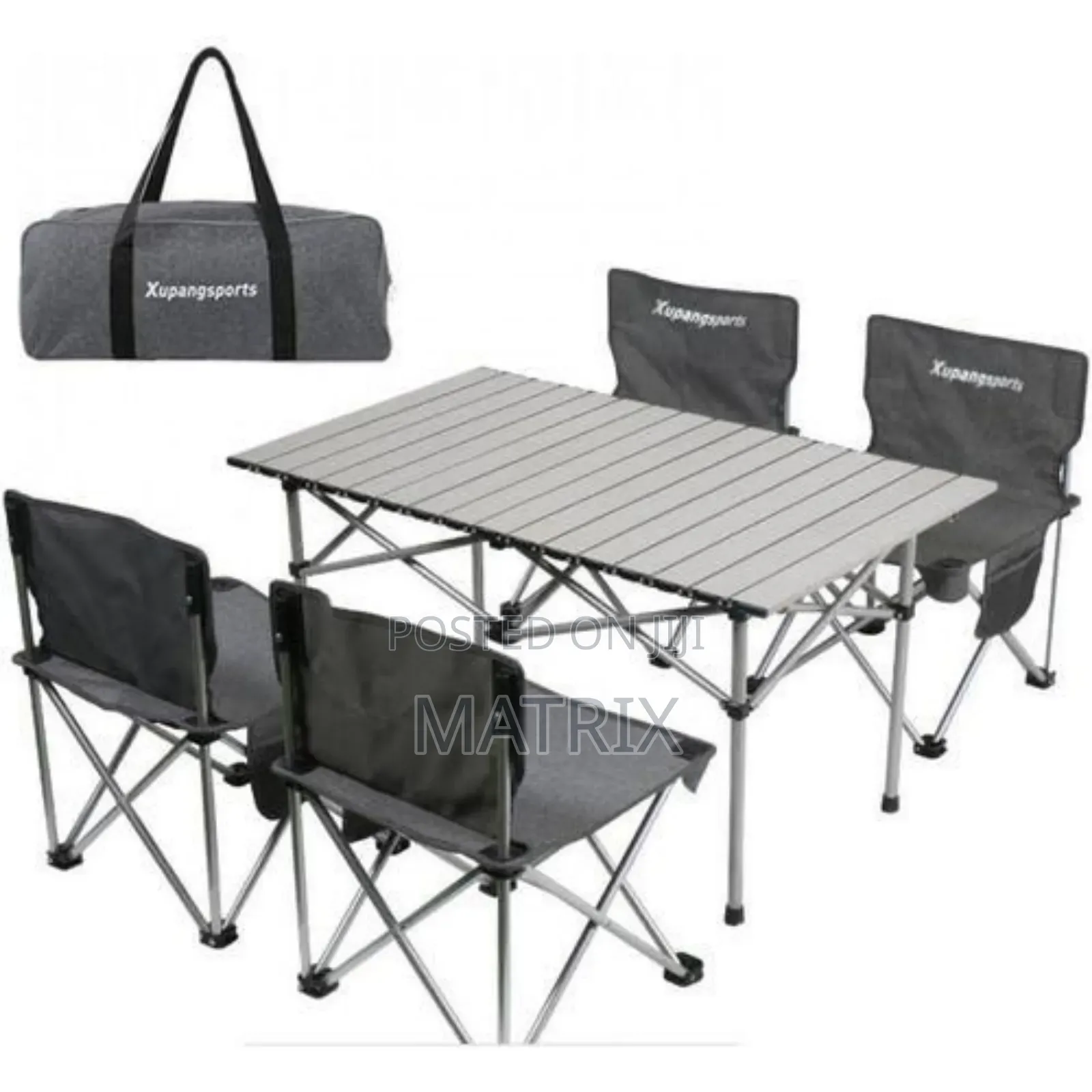 Portable Folding Camping Table Chair Set With Carry Bag