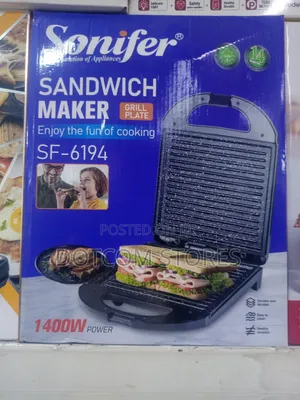 Sonifer Sf-6194 Sandwich Maker With Grill Plates.