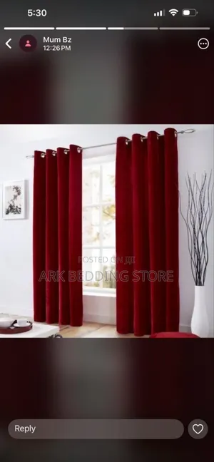 Black  Out 3pc Curtains