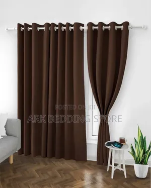 Brown Black Out Curtains