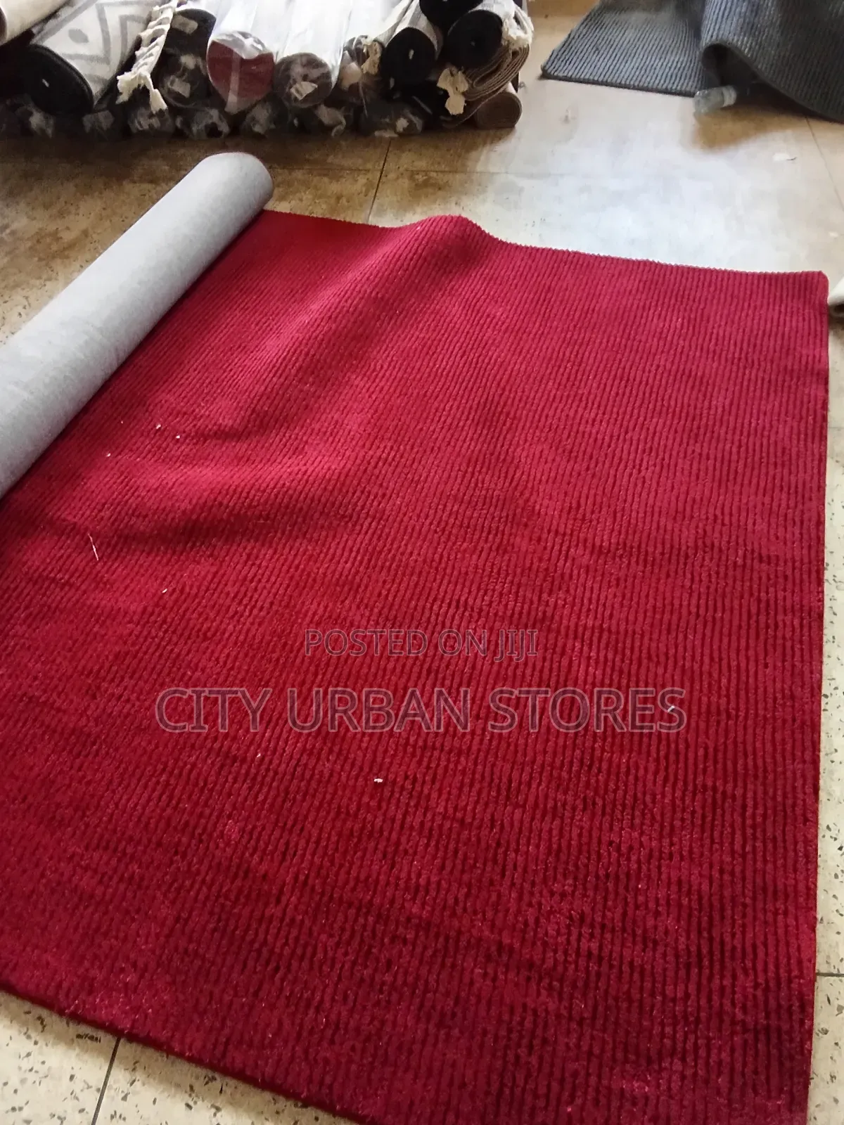 Maroon Color Large Center Rug