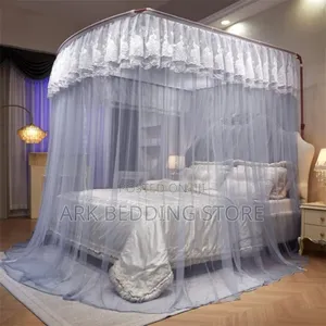 Greyish 2 Stands Adjustable Mosquito Net