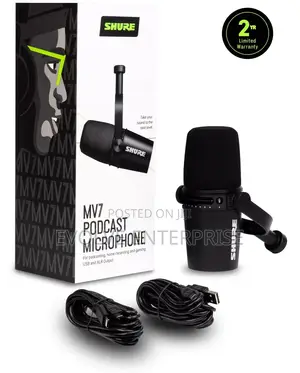 Shure Mv7 Usb Podcast Microphone for Podcasting, Live Streaming
