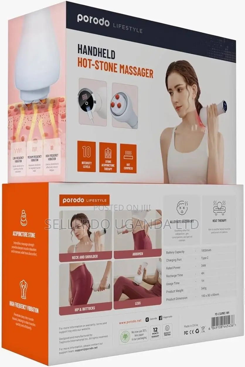 Porodo Handheld Hot - Stone Massage