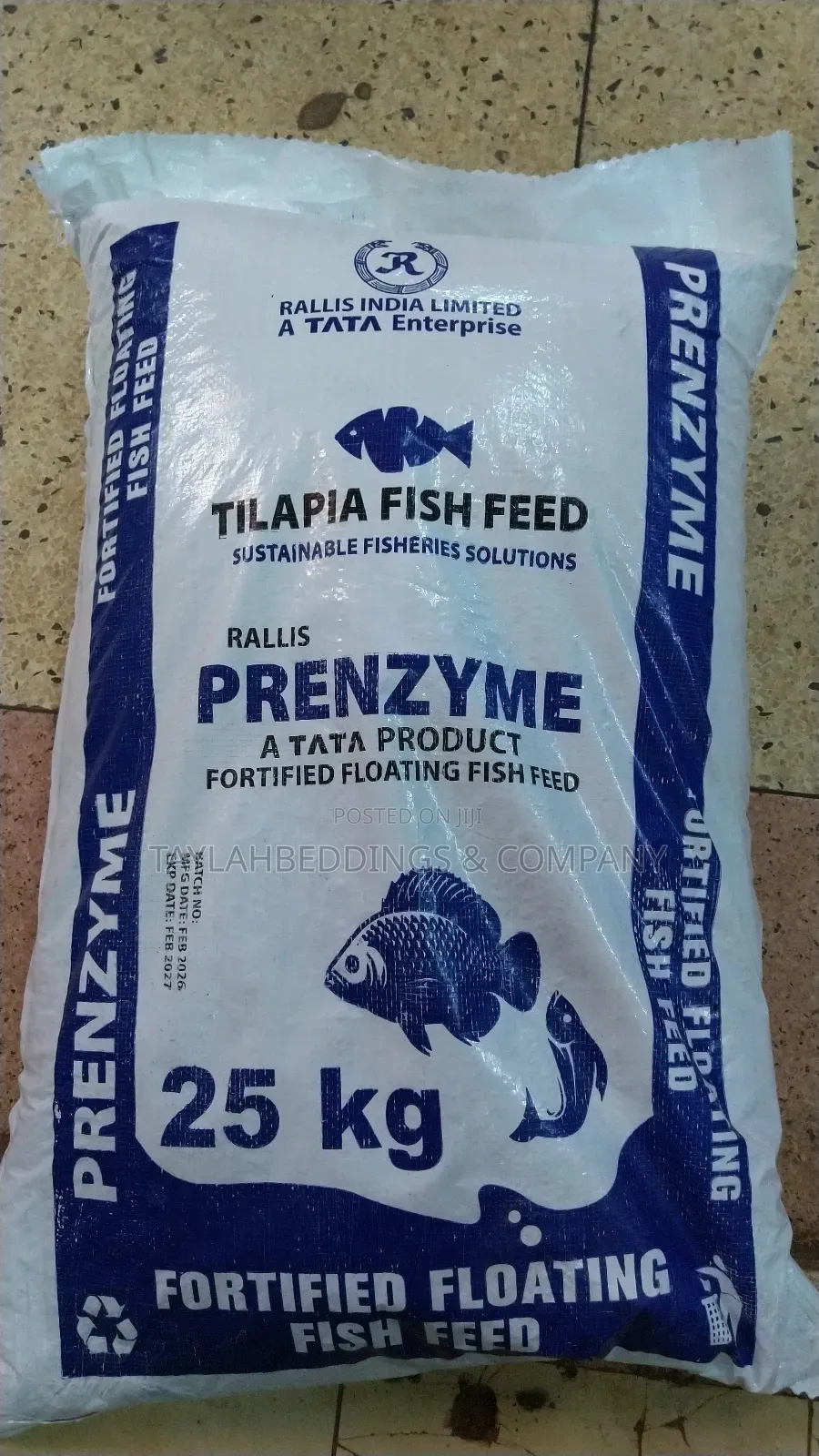 6 Mm Protein Gift Tilapia Fish Feed 25kg