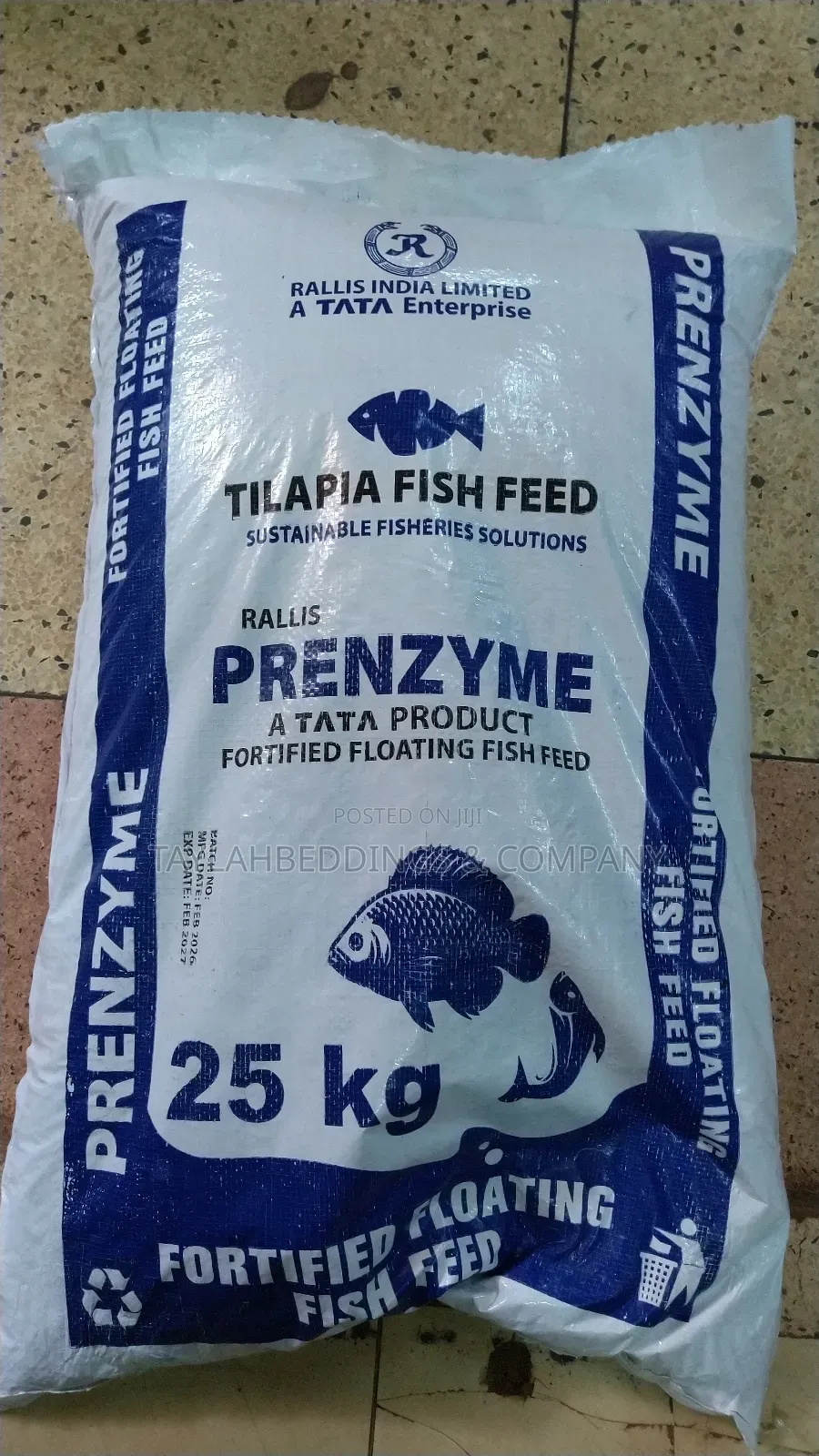 6 Mm Protein Gift Tilapia Fish Feed 25kg