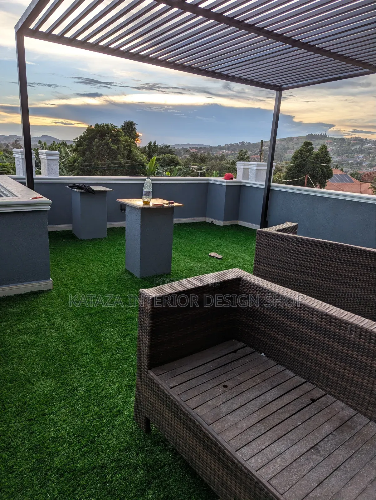 Upper Balcony Grass Carpet Use